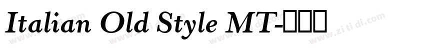 Italian Old Style MT字体转换